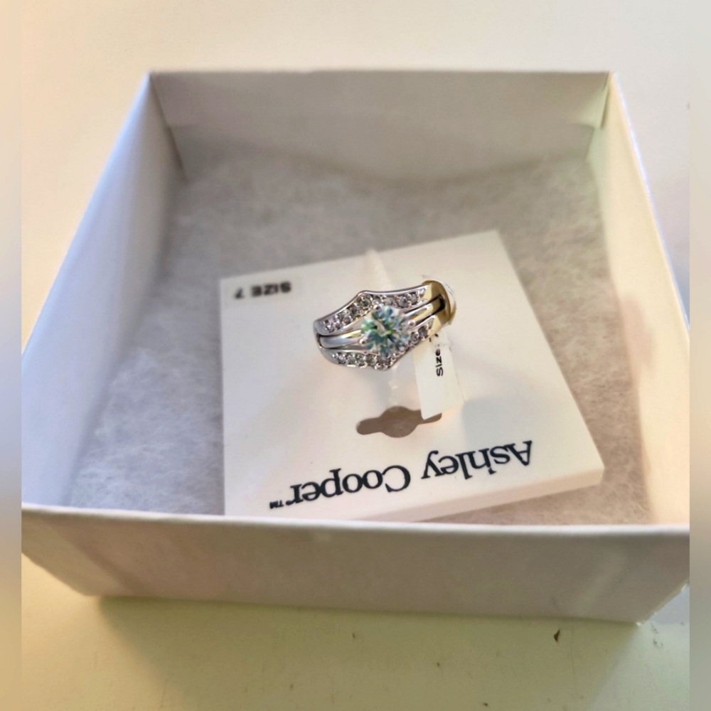 Ashley Cooper 2 in 1 Cubic Zirconia Silver Ring